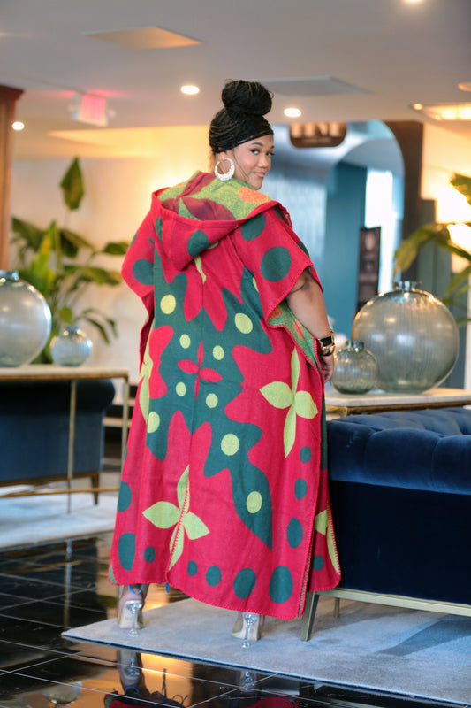 Ruby Red Kimono Sweater