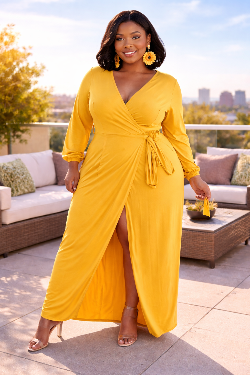 Sunshine Wrap around Dress
