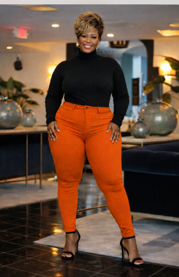 Envision Colored Plus size Jeans RUST