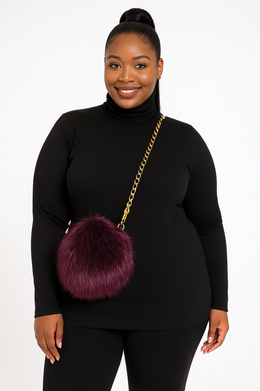 Faux Fur Puff Purse