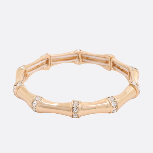 Bamboo  Rhinestone Bracelet