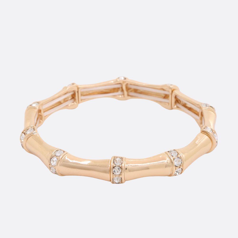 Bamboo  Rhinestone Bracelet
