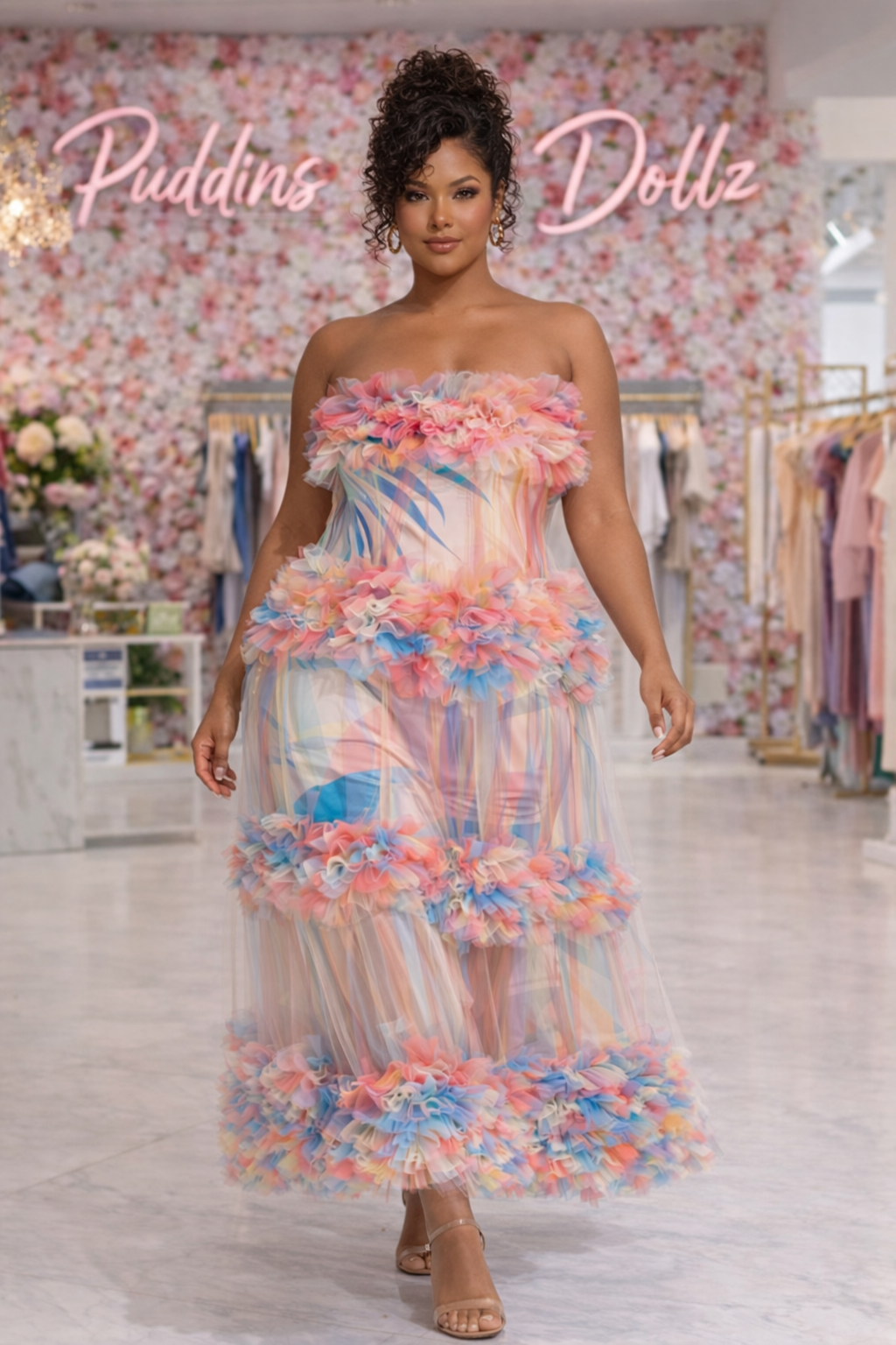 Cotton Candy Bloom Dress