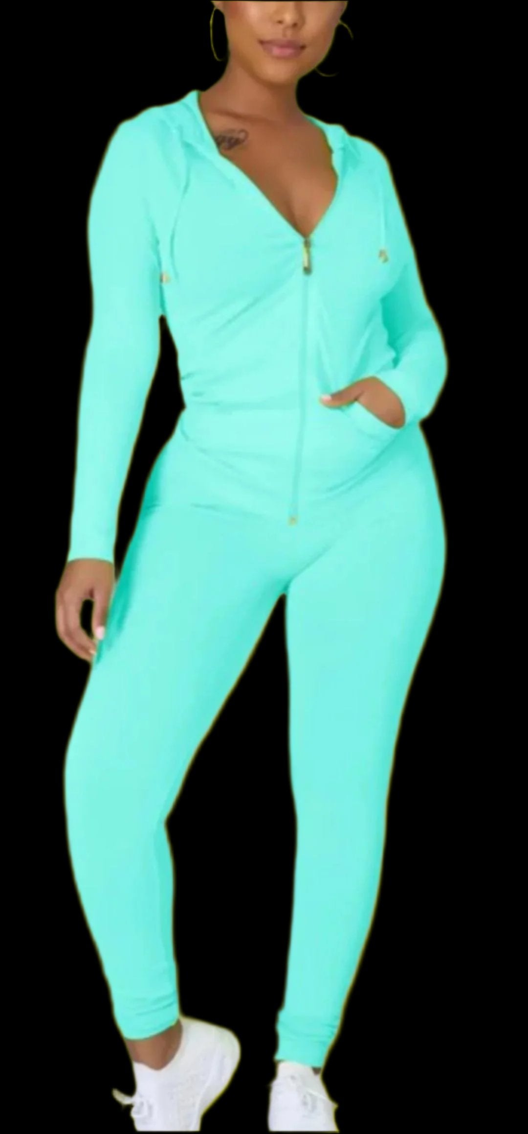 ALEXIS  (MINT GREEN) Legging Suit