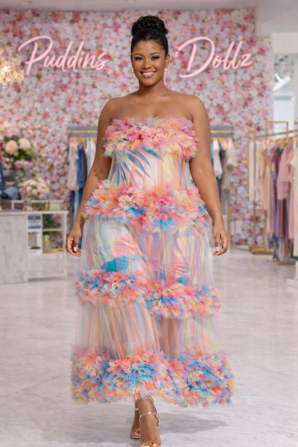 Cotton Candy Bloom Dress