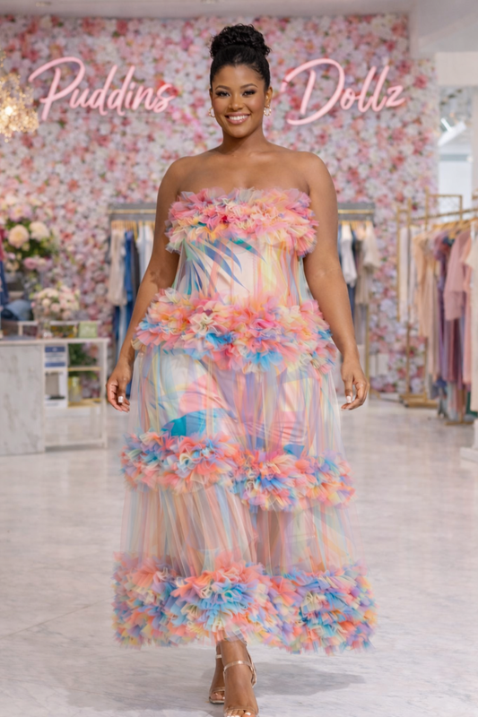 Cotton Candy Bloom Dress