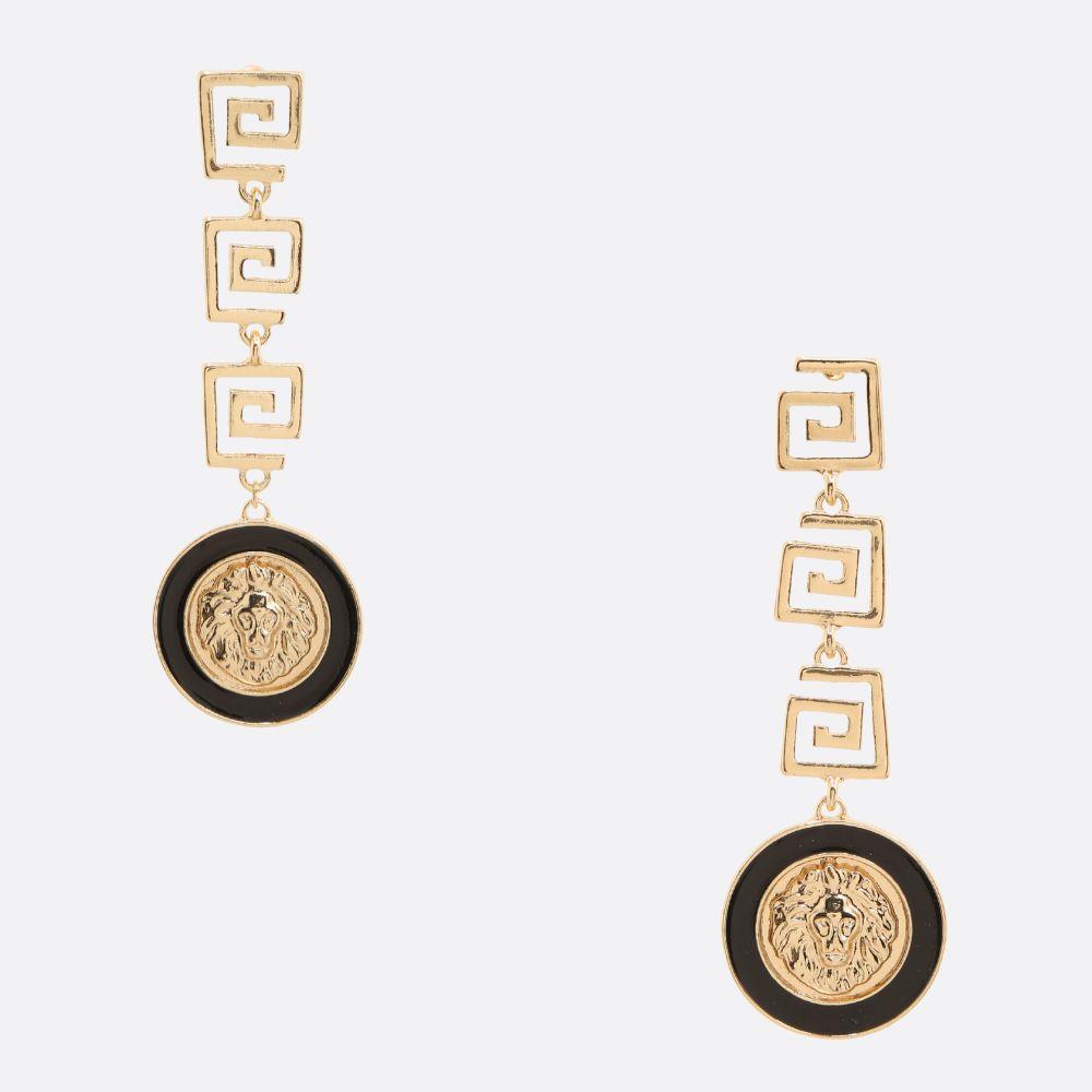 Lions Greek Earrings
